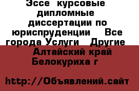 Эссе, курсовые, дипломные, диссертации по юриспруденции! - Все города Услуги » Другие   . Алтайский край,Белокуриха г.
